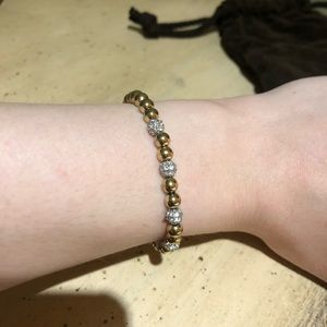 michael kors gold beaded bracelet